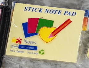 ورق ملاحظات لاصق