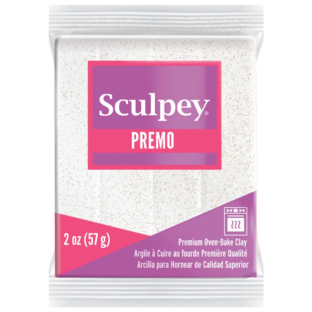 صلصال بوليمر Premo Sculpey – أبيض بريق (57 غم)