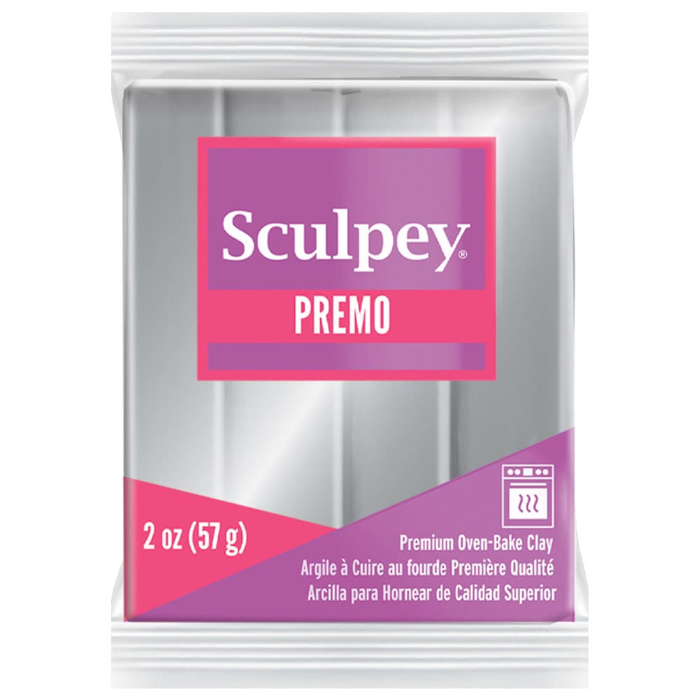 صلصال بوليمر Premo Sculpey – فضي (57 غم)