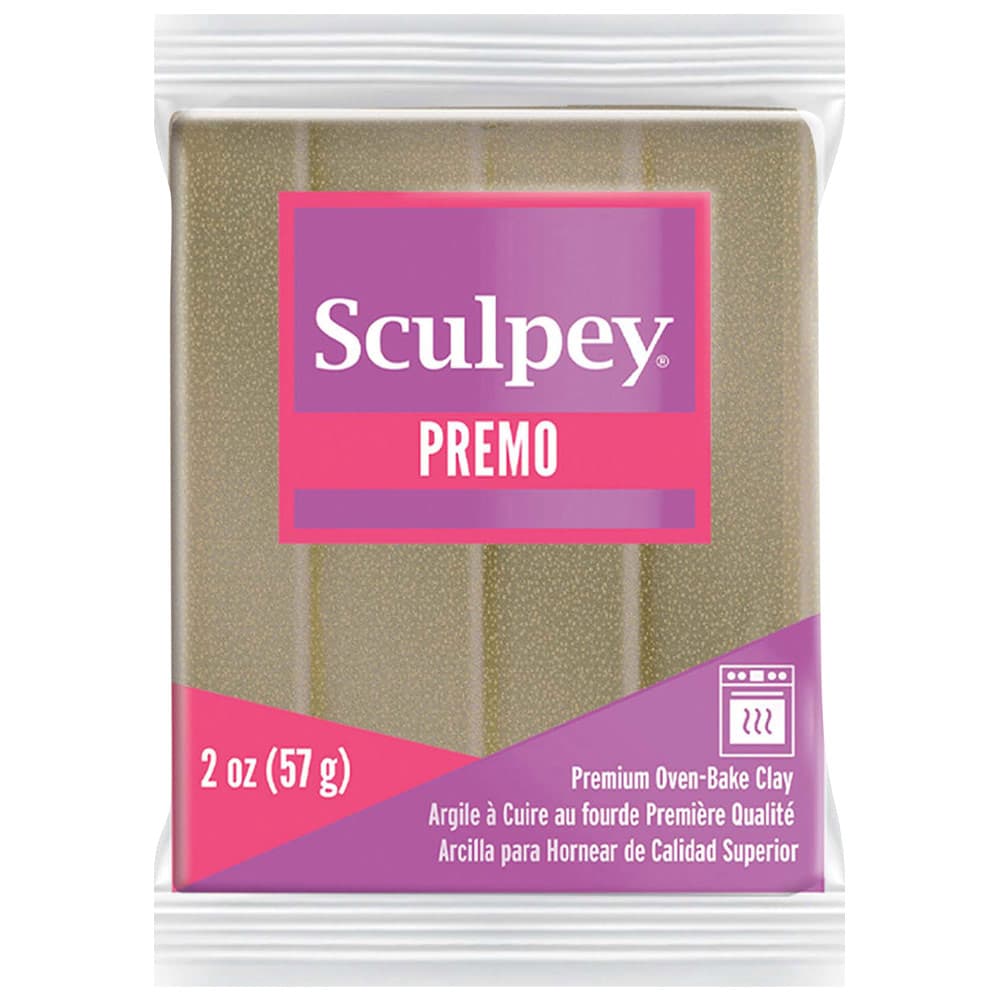 صلصال بوليمر Premo Sculpey – ذهبي أصفر بريق (57 غم)
