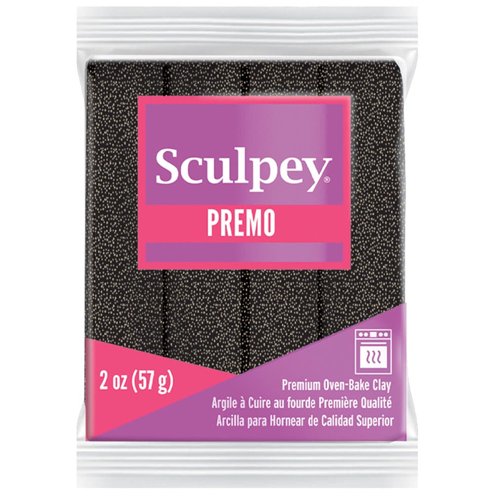صلصال بوليمر Premo Sculpey – أسود بريق (Twinkle Twinkle) (57 غم)