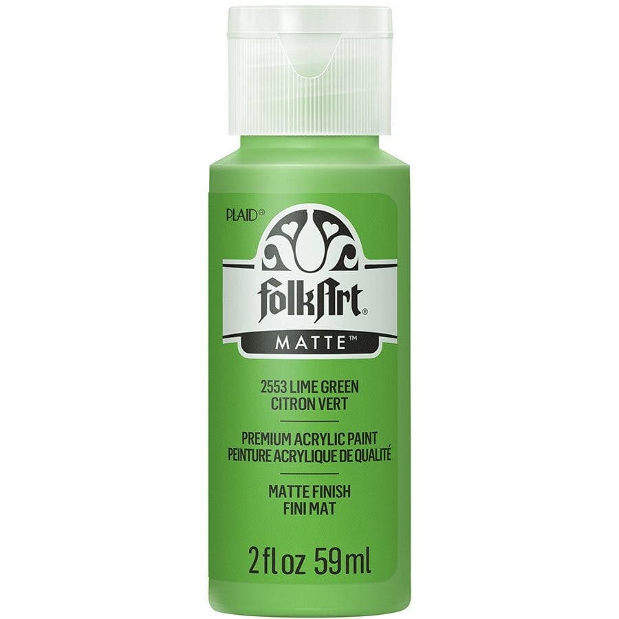 أكريليك فولك آرت مات – أخضر ليموني (Lime Green) 59 مل