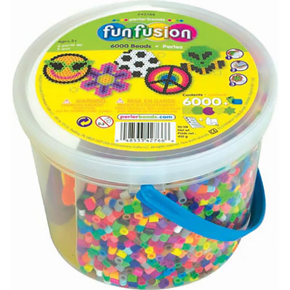 Illustrative photo / صورة توضيحية: خرز كي (Fuse Beads) بيدزمانيا – دلو 18000 قطعة